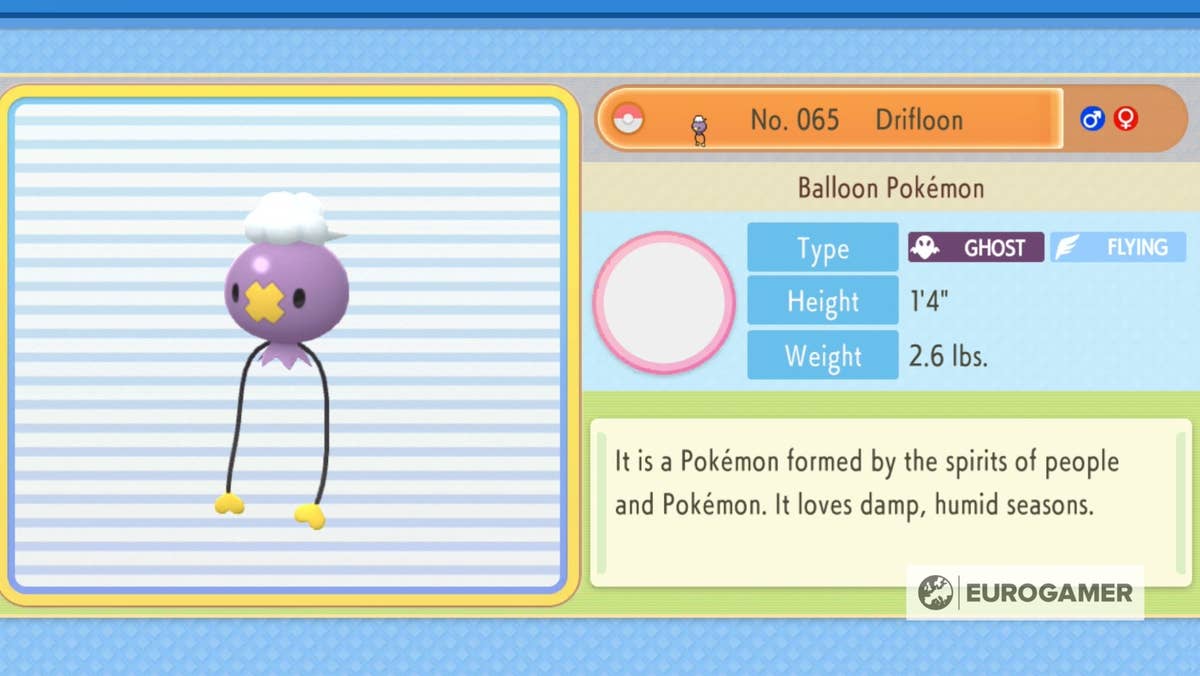 Pokémon Brilliant Diamond and Shining Pearl Drifloon location explained